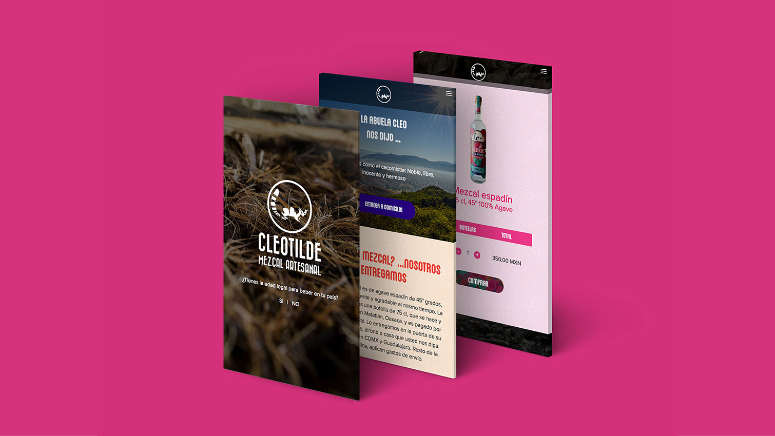 BRAND design for Mezcal Cleotilde